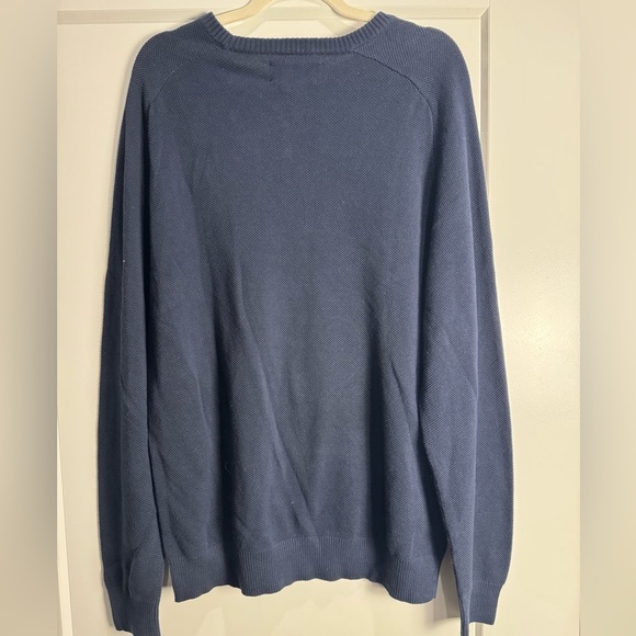 Classic Penguin Sweater Blue Crew Neck Musingwear 100% Cotton giftable - Picture 2 of 6